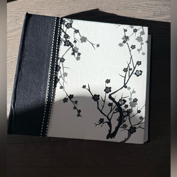 Other - Black & White Floral Hardcover Photo Album